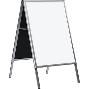 Kundenstopper Write On silber DIN A1