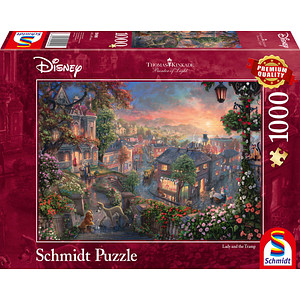 Schmidt Thomas Kinkade Disney Susi und Strolch Puzzle, 1000 Teile