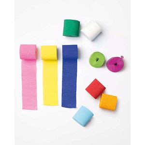 4001868821093 - Krepppapier Dekobänder farbsortiert 320 g qm 10 Rollen