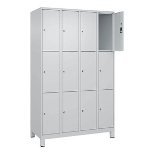4066681682047 - Schließfachschrank Classic Plus lichtgrau 080010-403 S10009 12 Schließfächer 1200 x 500 x 1950 cm 4066681682047 C+P-Möbel