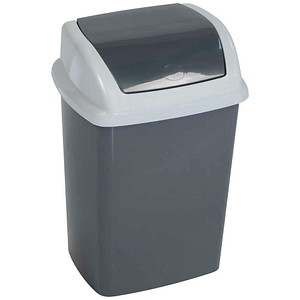 4002390095808 - MAUL Abfallbehälter MAULswing 5l Schwingdeckel Kunststoff