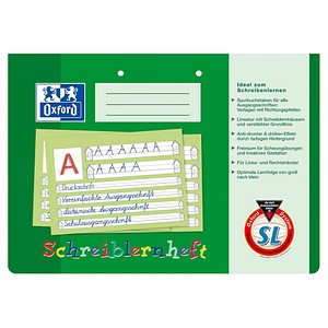 4006144582118 - Schreiblernheft 100050089 Lineatur SL   Schreiblern-Lineatur A4 quer  90g grün 16 Blatt   32 Seiten 4006144582118 Oxford
