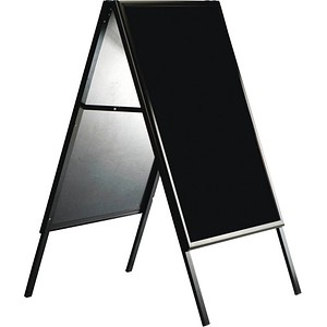 Kundenstopper Write On schwarz DIN A1