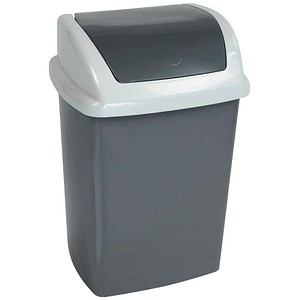 4002390095822 - MAUL Abfallbehälter MAULswing 10l Schwingdeckel Kunststoff