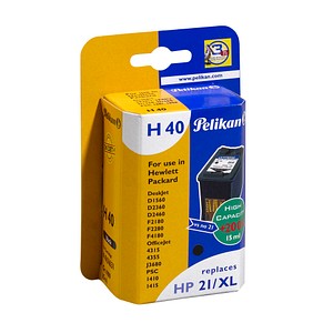 Pelikan H40 schwarz Tintenpatrone ersetzt HP 21XL (C9351AE) Pelikan H40 schwarz Tintenpatrone ersetzt HP 21XL (C9351AE)