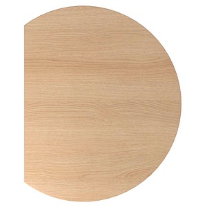 LA80 Anbautisch eiche halbrund