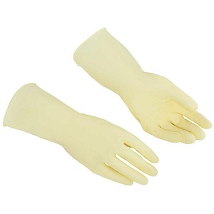 vileda® PROFESSIONAL unisex Gummihandschuhe Lightweight beige Größe M, 1 Paar