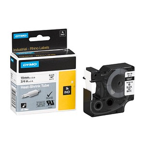Schrumpfschlauch RHINO 18057, 19 mm schwarz auf weiß