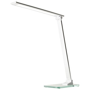 unilux POPY LED LED-Schreibtischlampe weiß/metallgrau 6 W