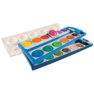 4012700701305 - Pelikan Deckfarbkasten K24 eco inkl Deckweiß 24 Farben