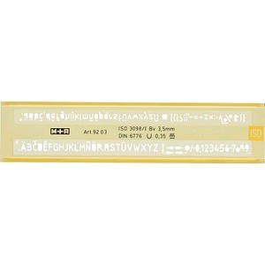 4004627931019 - Schriftschablone gelb