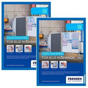 4016946005470 - 2 FRANKEN Magnetrahmen selbstklebend PRO blau A3 4016946005470 2 Stück