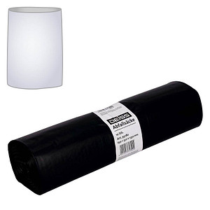 4001553713924 - Abfallsäcke 240 Liter Recycling-LDPE für Abfallbehälter reißfest strapazierfähig B 600+550 x H 1350 mm schwarz 100 Stück