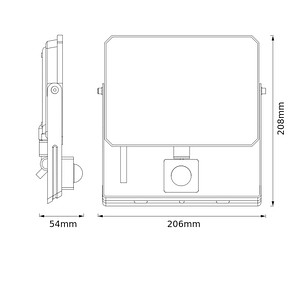 4099854494130 - OSRAM FLOODLIGHT VITAL SENSOR LED-Flutlichtstrahler schwarz 50 W 4099854494130 - OSRAM FLOODLIGHT VITAL SENSOR LED-Flutlichtstrahler schwarz 50 W