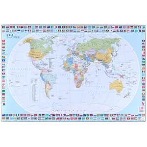 Veloflex Schreibunterlage Welt 4671000 mehrfarbig Welt 60x40cm 4000225048029 Veloflex