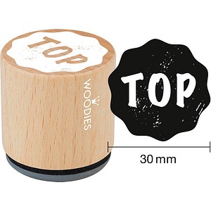 9004362535263 - 12 Woodies Motivstempel-Set Motivation 30 x 30 cm