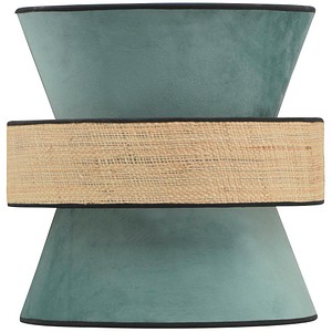 3361410162014 - Wandleuchte Gatsby Samt Rattan moosgrün B 300 x T 300 x H 150 mm 2 x E27 meet by paperflow