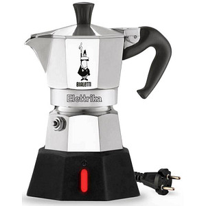 BIALETTI Elettrika Espressokocher elektrisch silber, 2 Tassen