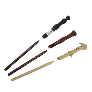 5056563709510 - BlueSky Kugelschreiber-Set Harry Potter Zauberstabstifte farbsortiert Schreibfarbe schwarz 3 St