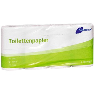 4250016405900 - Toilettenpapier 9202 2-lagig weiß 250 Blatt Rolle 4250016405900 8 Rolle 4250016405900 - Toilettenpapier 9202 2-lagig weiß 250 Blatt Rolle 4250016405900 8 Rolle