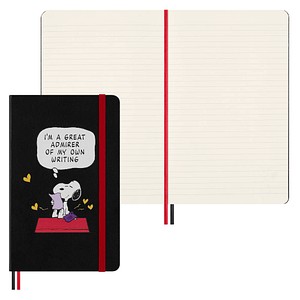 8056999277116 - Moleskine Peanuts Snoopy Verehrer Notizbuch limitierte Ausgabe L A5 liniert fester Einband Schwarz