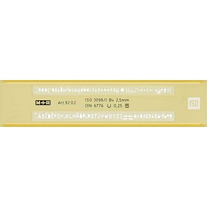 4004627930012 - Schriftschablone gelb