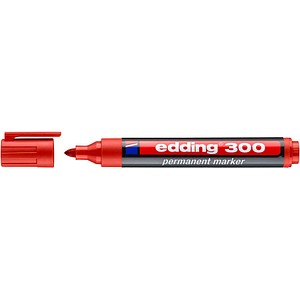 4004764390571 - edding 300 Permanentmarker Mittel Rundspitze 15 - 3 mm Rot Nachfüllbar Wasserbeständig 4004764390571 - edding 300 Permanentmarker Mittel Rundspitze 15 - 3 mm Rot Nachfüllbar Wasserbeständig