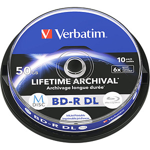 10 verbatim Blu-ray BD-R 50 GB bedruckbar