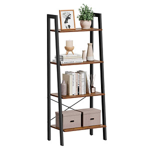 6955880334094 - Vasagle Regal Bücherregal mit 4 Ebenen Leiterregal Standregal für Wohnzimmer Schlafzimmer Küche Homeoffice Industrie-Design Stahlrahmen 6955880334094 - Vasagle Regal Bücherregal mit 4 Ebenen Leiterregal Standregal für Wohnzimmer Schlafzimmer Küche Homeoffice Industrie-Design Stahlrahmen