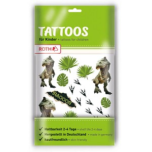 4028279893365 - Klebetattoo Tyrannosaurus verschiedene Motive 32 Etiketten 4028279893365 Roth