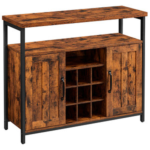 0194343024110 - Songmics - vasagle Sideboard Küchenschrank Aufbewahrungsschrank Weinschrank mit 2 Türen für Wohnzimmer Küche Esszimmer 100 x 35 x 814 cm