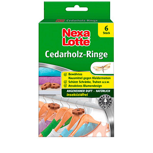 Nexa Lotte® Mottenschutz Cedarholz-Ringe braun 6 Pack