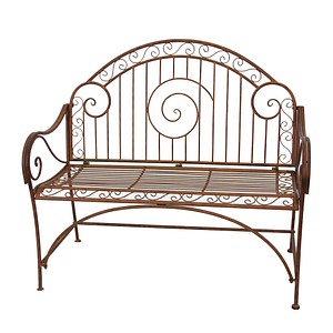 Garden Pleasure Gartenbank CAMEROON 950462 rostoptik Metall 112,0 cm