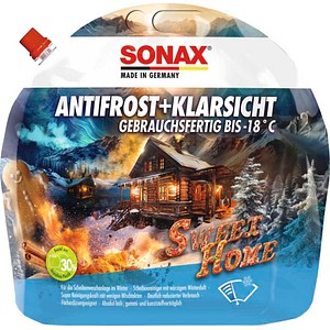 SONAX Frostschutzmittel Antifrost & Klarsicht Sweet Home Scheibenreiniger -18°C 3 L