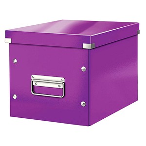 LEITZ Click & Store Aufbewahrungsbox 10,0 l violett 26,0 x 26,0 x 24,0 cm