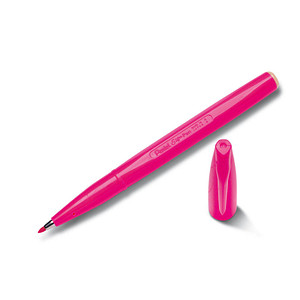 3474370520104 - 12 x Faserschreiber Sign Pen 08mm Rundspitze rosa