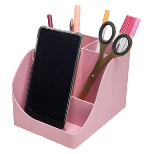 9002493695719 - Stifteköcher Pen Wave Autentik 5 Fächer aus recyceltem Kunststoff skandinavisches Design für Büro & Homeoffice rosa