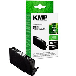 4011324001112 -  schwarz Druckerpatrone kompatibel zu Canon CLI-581 BK XXL 4011324001112 KMP