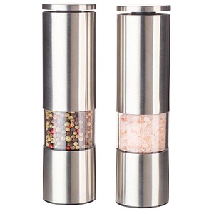 4260238064816 - Gewürzmühle Küchenmühlen silberfarben (silberfarben edition) Gewürzmühlen Salzmühlen Pfeffermühlen Salz und Pfeffermühle aus Edelstahl mit ABS-Keramikmahlwerk manuell