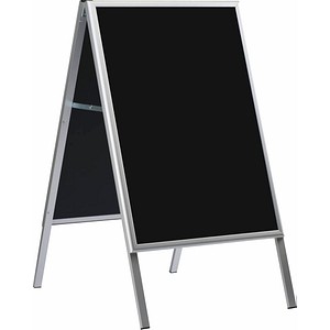 Kundenstopper Write On silber DIN A1