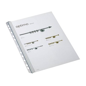 DURABLE Klemmschienen mit Abheftleiste transparent DIN A4 60 Blatt, 50 St.