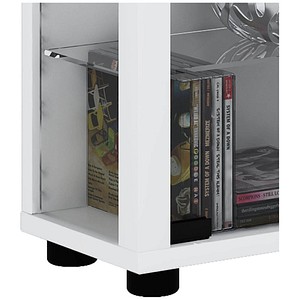 4051814336805 - Glasvitrine stehend Vitrine Glas mit ESG-Sicherheitsglas Maße caH 113 x B 59 x T 18 cm Standvitrine Glas Modern und platzsparend Glas Vitrinenschrank – Lumo Maxi
