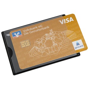 4022755918719 - Datenschutzhülle 2 KredKarten schwarz A85x6cm PVC 4022755918719 HIDENTITY
