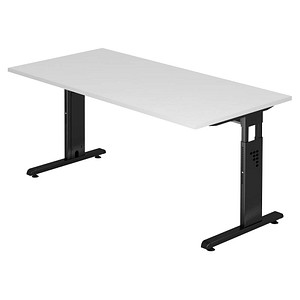 OS 16 höhenverstellbarer Schreibtisch weiß rechteckig