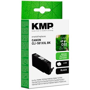 4011324001112 -  schwarz Druckerpatrone kompatibel zu Canon CLI-581 BK XXL 4011324001112 KMP