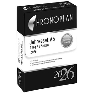 Chronoplan Kalendereinlage 50206, Kalendarium, 2 Seiten / 1 Tag, 14,8x21cm (BxH) (A5), 2026 4004182088388 Chronoplan