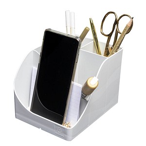 9002493695139 - Stifteköcher Pen Wave Autentik 5 Fächer aus recyceltem Kunststoff skandinavisches Design für Büro & Homeoffice weiß