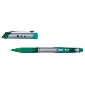 PILOT V-BALL GRIP 07 Tintenroller grün/Silber 0,4 mm, Schreibfarbe: grün, 1 St.
