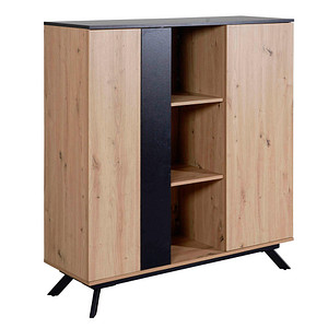 4251757707193 - WOHNLING Highboard 110x125x40 cm MDF Sideboard Eiche Dekor Kommode Anrichte 4251757707193 - WOHNLING Highboard 110x125x40 cm MDF Sideboard Eiche Dekor Kommode Anrichte