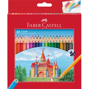 Faber-Castell Castle Buntstifte - Holz - 48 Stück - Bunt